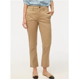 J. Crew Women's Sz 4 Beige Pants City Fit Capri Outdoor Hiking Crop Tan Career